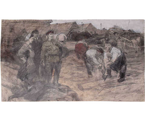 Миньков Дмитрий Алексеевич. В колхозе 